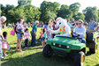 Easter Bunny Riding in a Gator