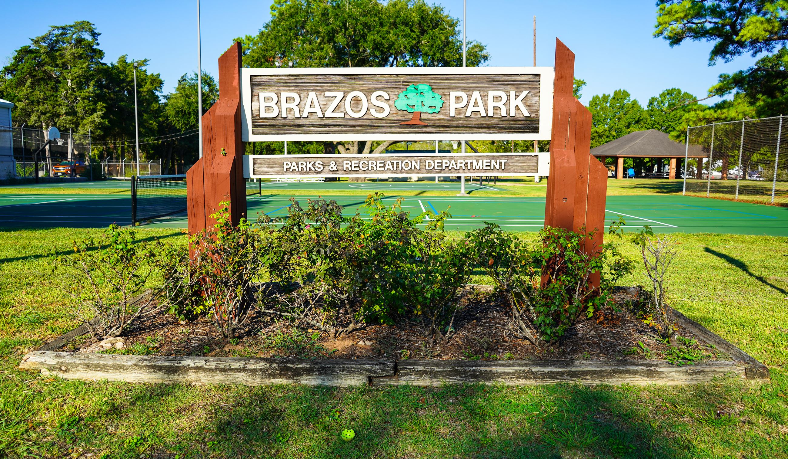 Brazos Park Entry Sign