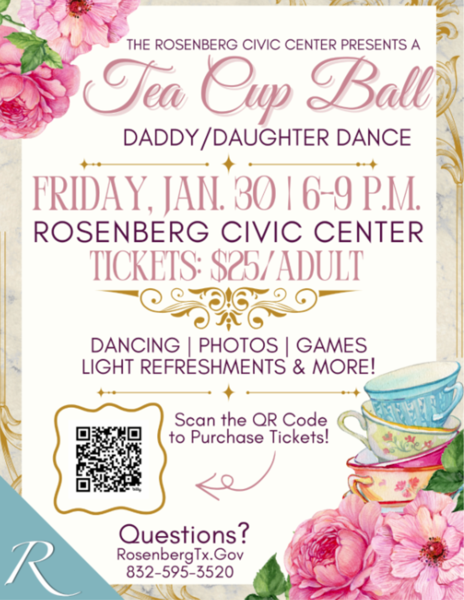 Daddy Daughter Dance 2026 on Friday, Jan 30 from 6-9 pm